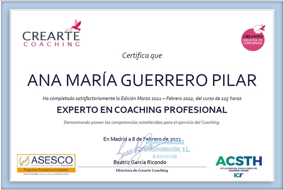 Coach profesional Ana