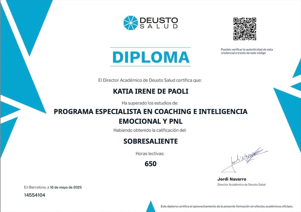 Coach profesional Katia De Paoli