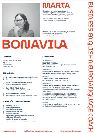 Coach profesional Marta Bonavila